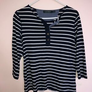 Ralph Lauren 3/4 sleeve top
